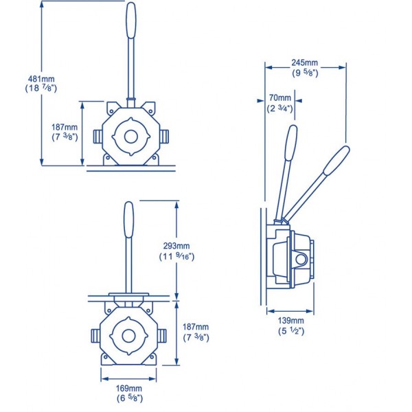 Pompe de cale manuelle MK5 Universel - sans emballage - N°2 - comptoirnautique.com