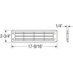 Venturi Flush grille - White