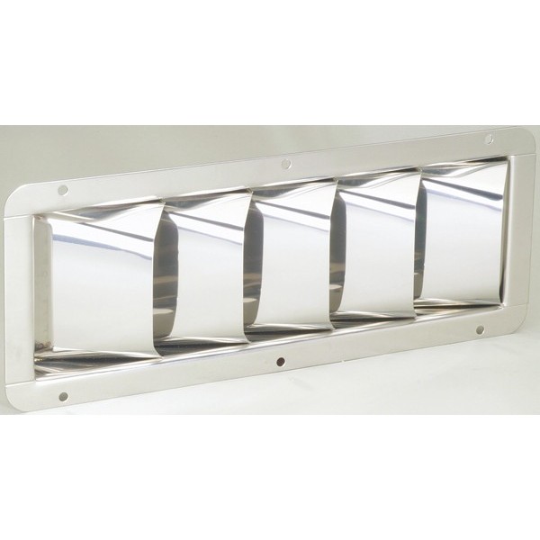 Griglia di ventilazione in acciaio inox - N°1 - comptoirnautique.com