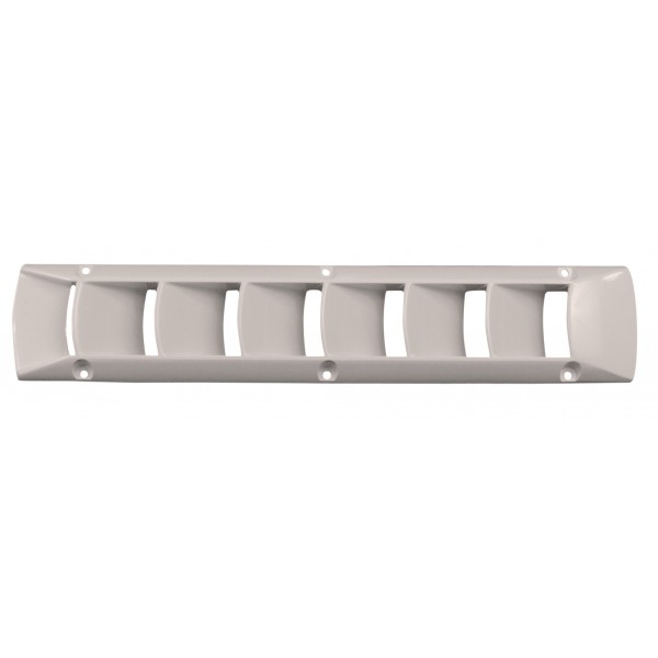 Grelha de ventilação em plástico - branco - N°1 - comptoirnautique.com
