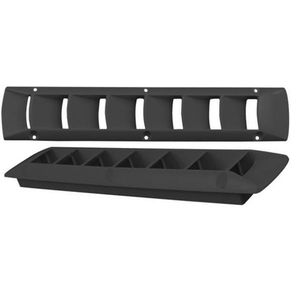 Rejilla de ventilación de plástico - negra - N°1 - comptoirnautique.com