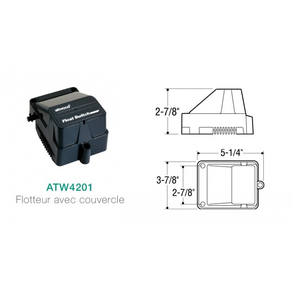 Electric trip unit - float with cover - N°1 - comptoirnautique.com