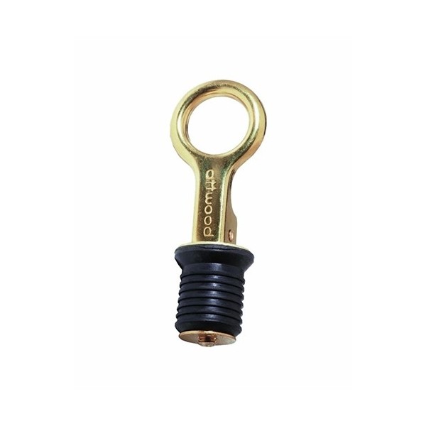 Pressure-handle drain plug - brass - N°1 - comptoirnautique.com