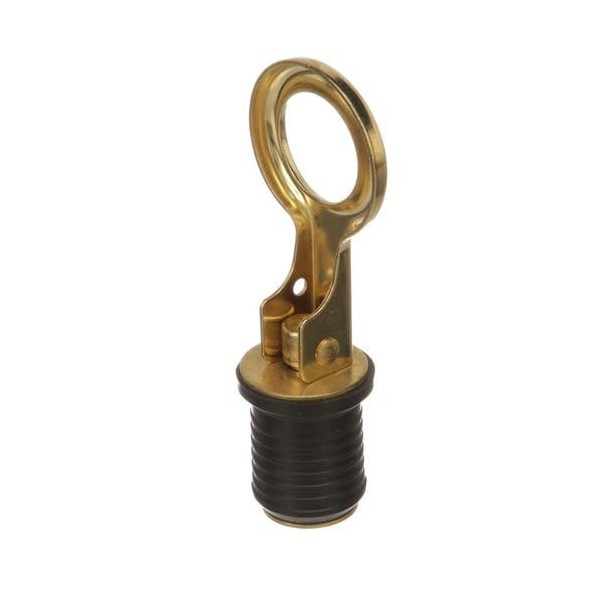 Tappo di scarico con maniglia a pressione - ottone - N°2 - comptoirnautique.com