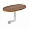 Conjunto de mesa oval - teca