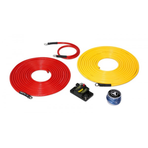 6 AWG cable kit (3 to 6m) and circuit breaker for 12 V amplifier - N°1 - comptoirnautique.com