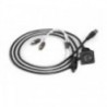 Cable de entrada Jack 3.5mm + USB 2.0 - 2 salidas RCA macho