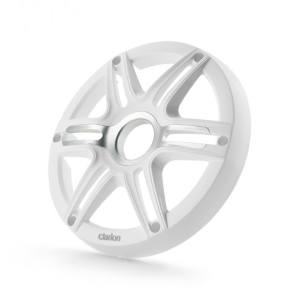 Grelha desportiva branca para Clarion Marine Subwoofer de 10" - N°1 - comptoirnautique.com