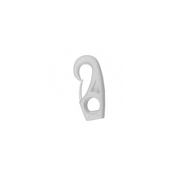 58 mm polyamide snap hook for Ø8 mm bungee cord - N°1 - comptoirnautique.com