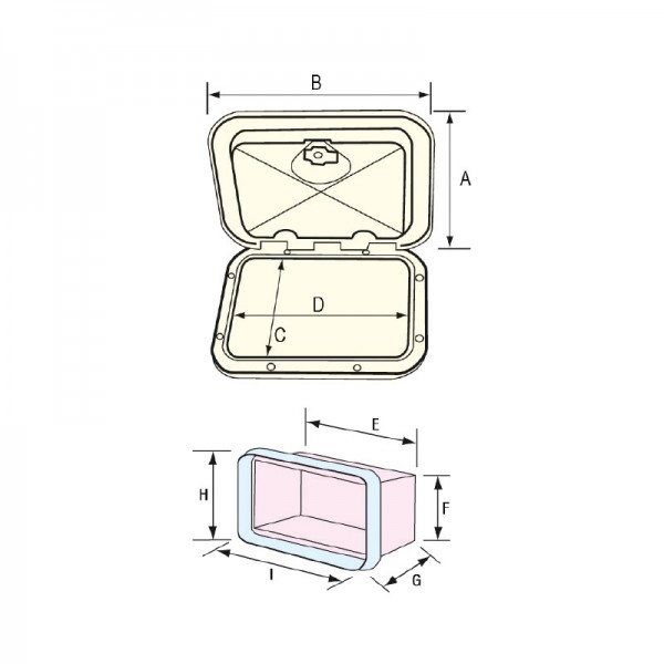 Espace de rangement Top Line 270 x 375 mm - N°2 - comptoirnautique.com