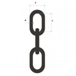 Corrente galvanizada de Ø...