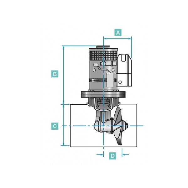 140TT 2kW 12V propulsore elettrico - N°2 - comptoirnautique.com