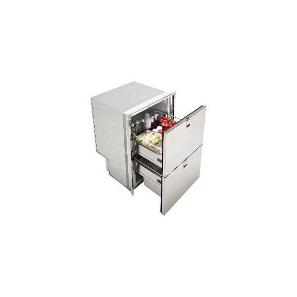 Stainless steel 2-drawer refrigerator 95 + 65L (cold -) - N°1 - comptoirnautique.com 
