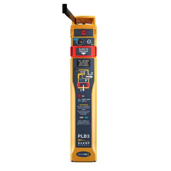 Balise personnelle PLB3 Ocean Signal antenne déployée face - N°2 - comptoirnautique.com
