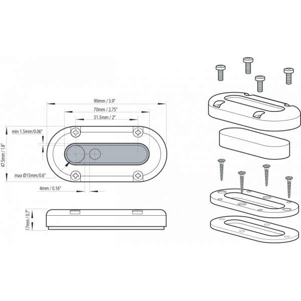 Prensaestopas DS-MULTI - N°5 - comptoirnautique.com