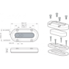 dimensions passe-câbles DS-MULTI scanstrut - N°5 - comptoirnautique.com