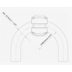 ROKK Midi tube-mounted stand