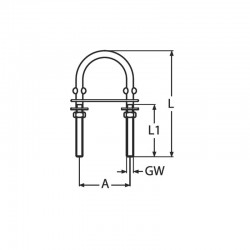 Cadene M5x80mm ACCIAIO INOX...