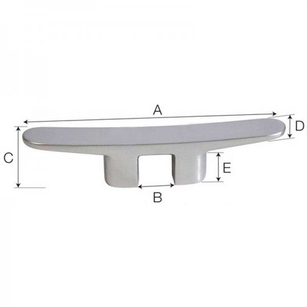 Tassello di coperta in alluminio, filettato - - L.330mm - N°2 - comptoirnautique.com