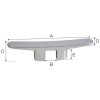 Tassello di coperta in alluminio, filettato - - L.330mm - N°2 - comptoirnautique.com