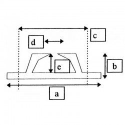 Aluminum fairlead - pair -...