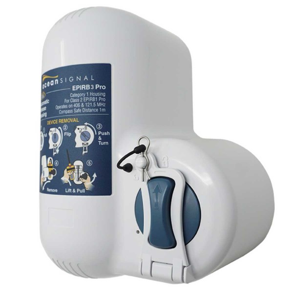 Balise de détresse EPIRB3 Pro Seasafe Ocean Signal boitier déclenchement automatique largueur hydrostatique - N°5 - comptoirnautique.com