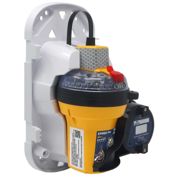 Balise de détresse EPIRB3 Pro Seasafe Ocean Signal boitier déclenchement automatique largueur hydrostatique côté - N°4 - comptoirnautique.com