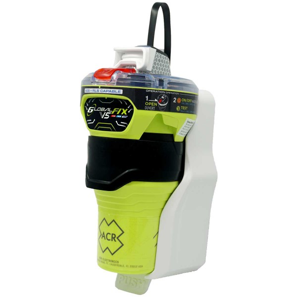 Balise de détresse ACR GlobalFix V5 (Cat. II) support à dégagement rapide et déclenchement manuel - N°1 - comptoirnautique.com