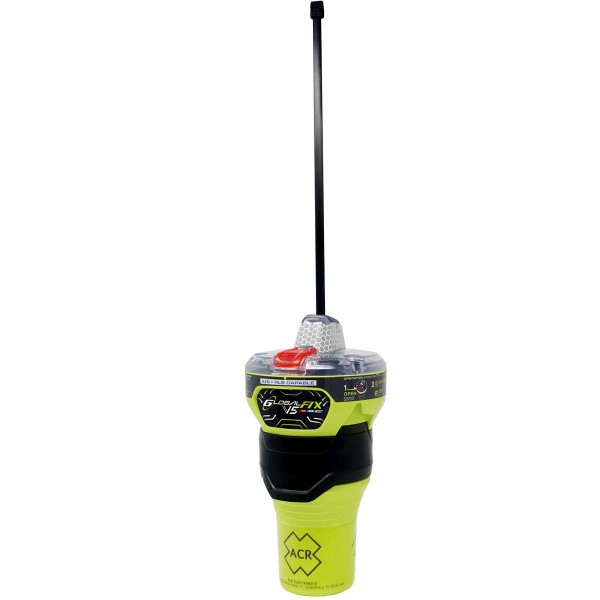 Balise de détresse ACR GlobalFix V5 (Cat. I) à déclenchement automatique antenne déployée profil - N°6 - comptoirnautique.com