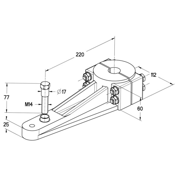 Bras de mèche type LS105P - N°2 - comptoirnautique.com