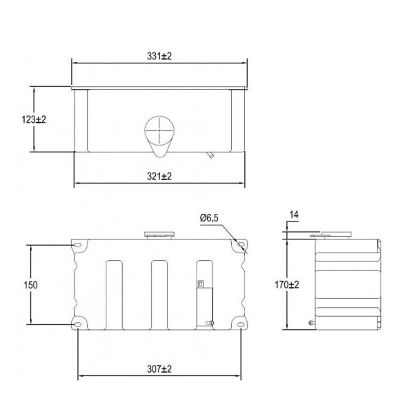 Scheibenwaschbehälter 5L + 1 Pumpe 24V - N°3 - comptoirnautique.com