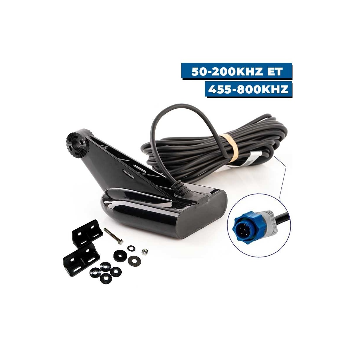 Sonde DownScan CHIRP TA Lowrance / Simrad 50‐200kHz et 455‐800kHz étrier en plastique