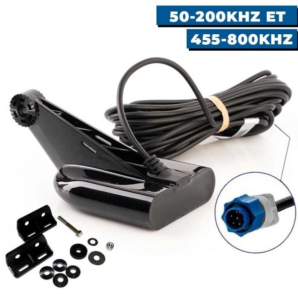 Sonde DownScan CHIRP TA Lowrance / Simrad 50‐200kHz et 455‐800kHz étrier en plastique - N°3 - comptoirnautique.com