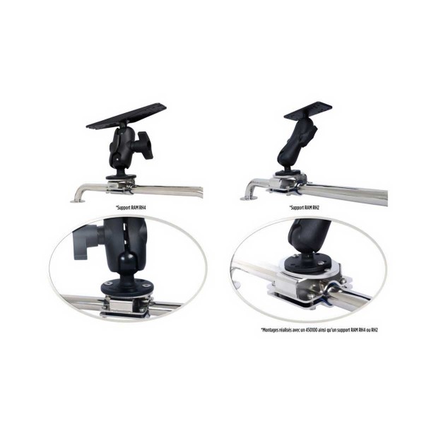 Rondelle ovale fixation support RAM Seanox exemples de montage - N°3 - comptoirnautique.com
