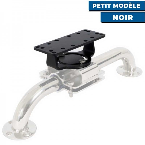 Support inox Seanox pour écran GPS/Sondeur petit modèle noir sur tube - N°8 - comptoirnautique.com