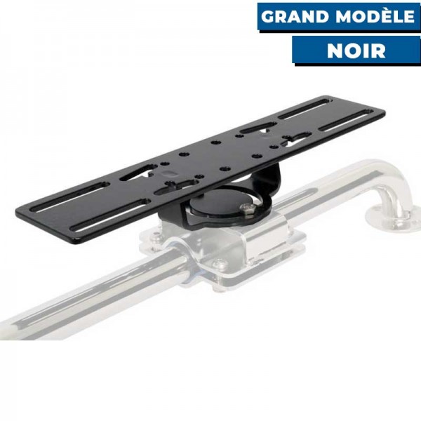 Support inox Seanox pour écran GPS/Sondeur grand modèle noir sur tube - N°13 - comptoirnautique.com