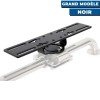 Support inox Seanox pour écran GPS/Sondeur grand modèle noir sur tube - N°10 - comptoirnautique.com