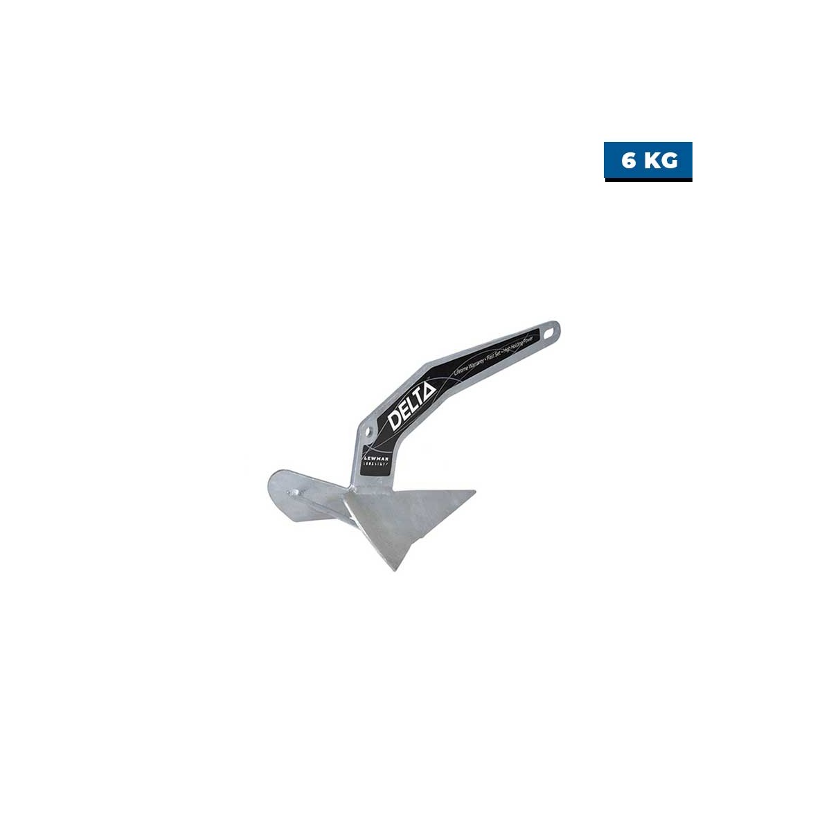 Ancre Lewmar Delta acier galvanisé 6 kg