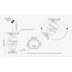 Piedino girevole per...