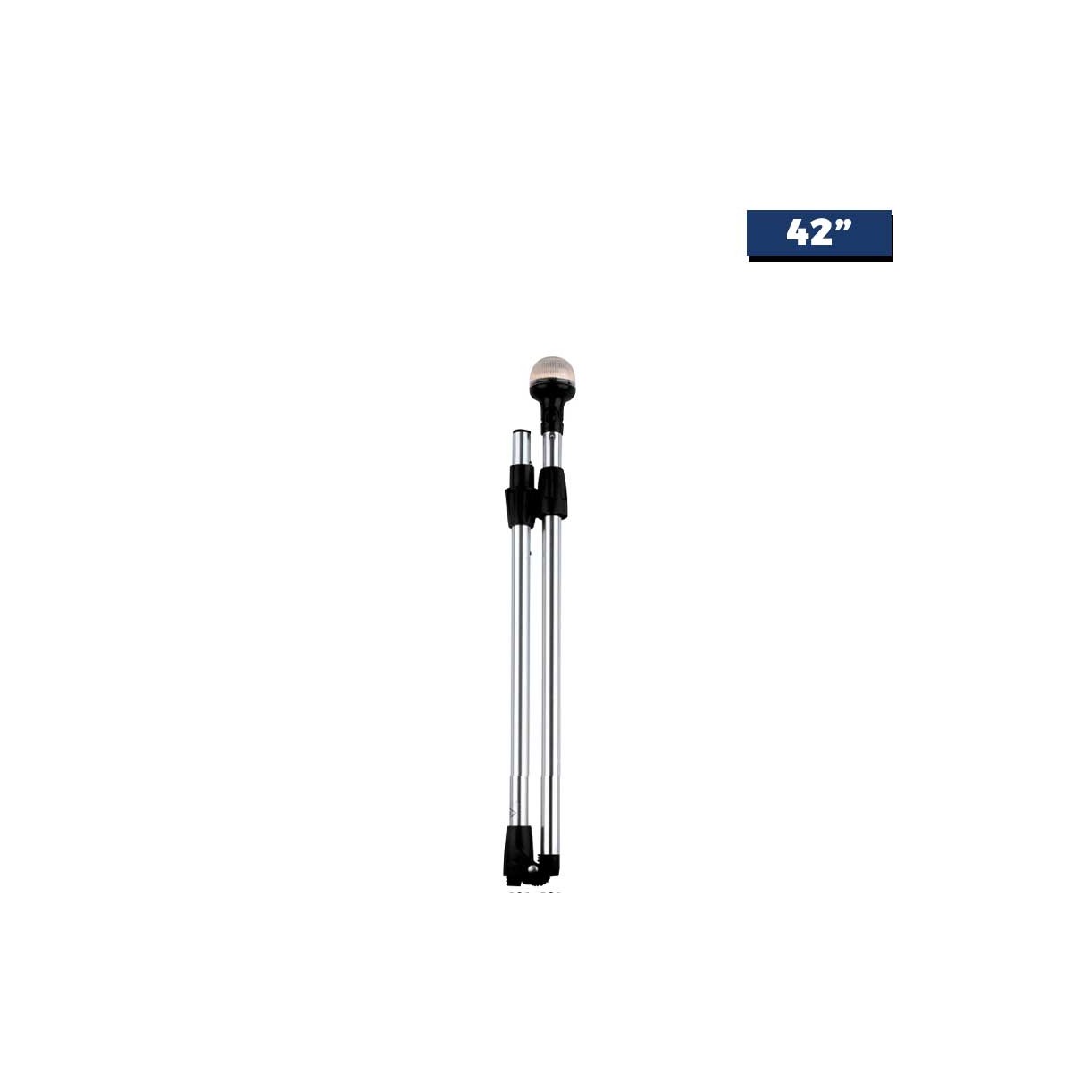 Feu De Mouillage LED Marin Rabattable 360° - 9 Pouces, IP67, Visibilité 3 Milles - Pour Bateaux Plats, Pontons