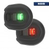 Luci di navigazione Ovale - dritta/porta - verde/rosso - Montaggio verticale