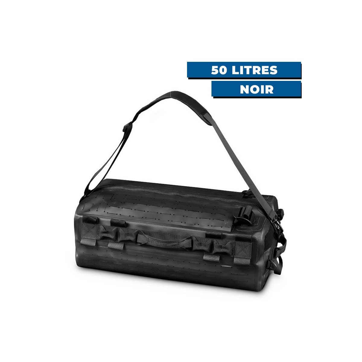 Sac étanche HPA Hybriduffle noir 50 litres