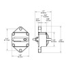 Blue Sea Systems Disjoncteur thermique encastrable SERIES 285 - 120A dimensions - N°2 - comptoirnautique.com