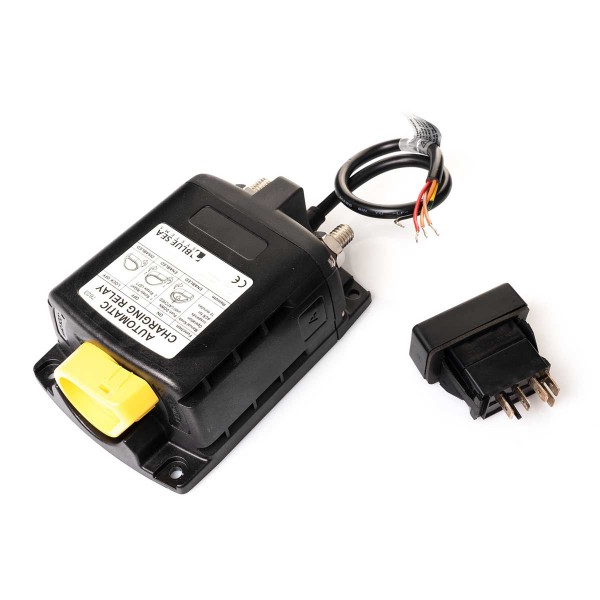 Blue Sea Systems Coupe-batterie relais bistable 24V 500A + switch dessus - N°3 - comptoirnautique.com