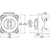 Blue Sea Systems Coupe-batterie Dual Circuit - 2 positions 2 entrées - 350A continu dimensions - N°3 - comptoirnautique.com