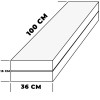 Passerelle pliante aluminium + caillebotis Trem 2m dimensions pliée - N°3 - comptoirnautique.com
