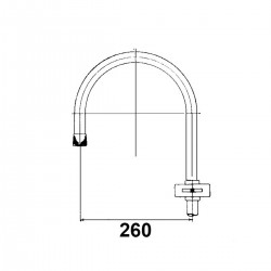 Échelle de bain pliante Trem Gamma aluminium diamètre arceaux 260 mm