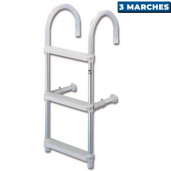 Échelle de bain pliante Trem Gamma aluminium 3 marches - N°3 - comptoirnautique.com