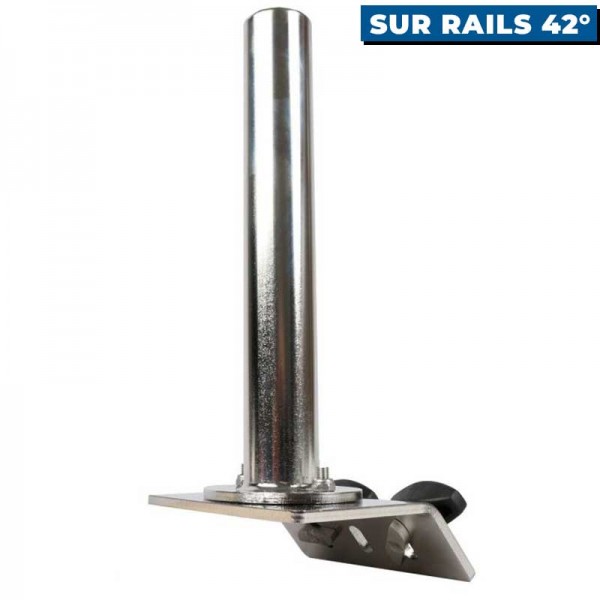 Support piédestal pour perche sur rails Lund - N°7 - comptoirnautique.com