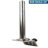 Support piédestal pour perche sur rails Lund - N°6 - comptoirnautique.com